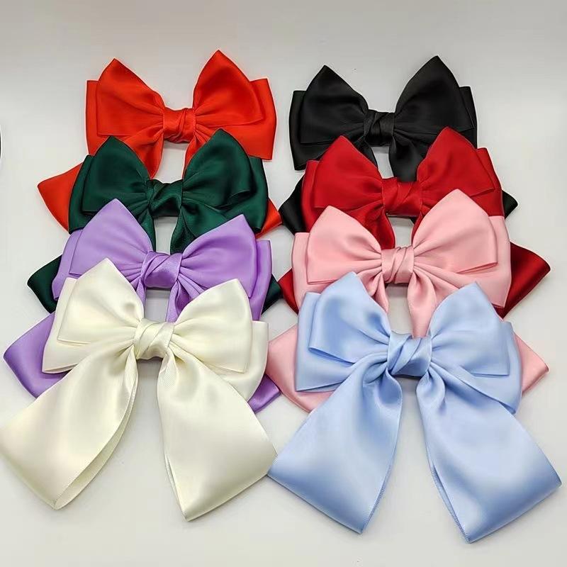 Ribbon Bow Gift - Düz Renk Fiyonk Kurdele Saç Tokası