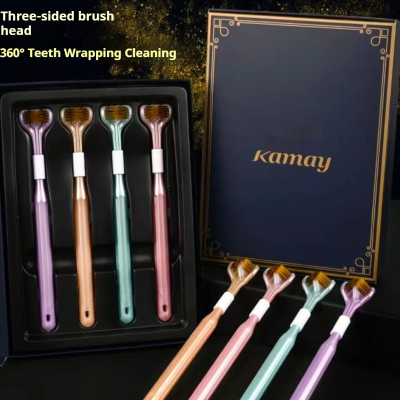 Gift Box Wrap Set - Kutuda 4 parçalı diş fırçası seti,