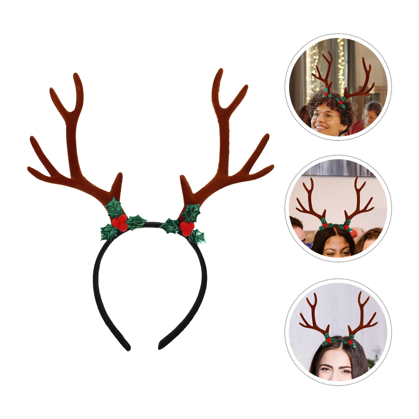 Reindeer Antlers Headband - Büyük Festival Geyik Boynuzu Taç Bandı