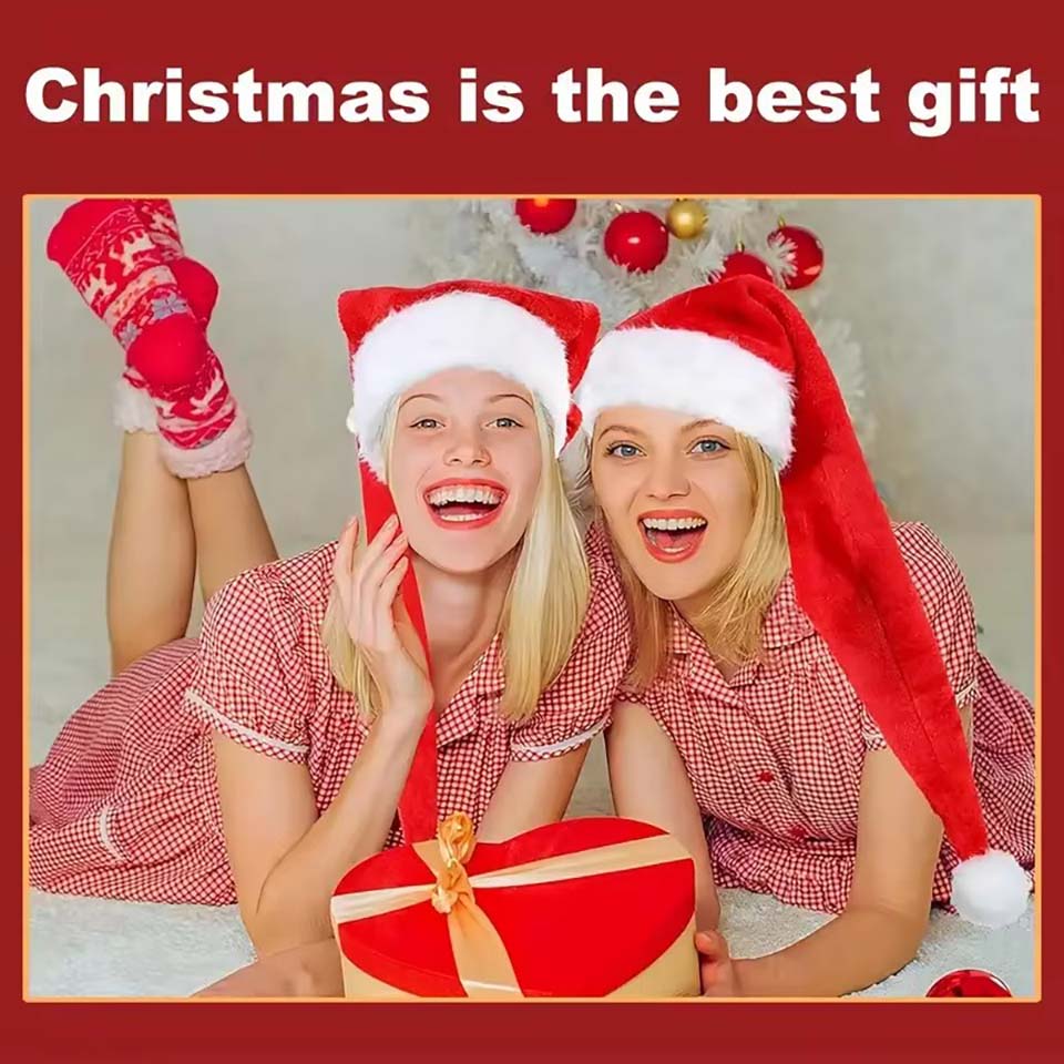 Uzun Peluş Noel Şapkası Kadife - Santa Hat Plush incelemesi ve fiyatı