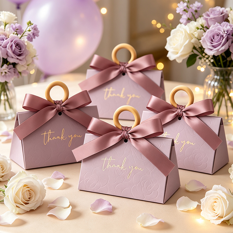 6/12 adet zarif ahşap halka sa - Ribbon Bow Gift incelemesi ve fiyatı