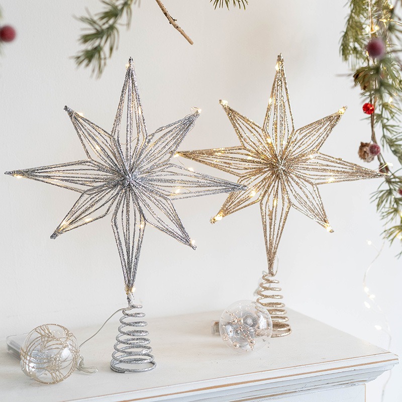 Noel Süslemesi Demir Ağaç Tepe - Star Tree Topper incelemesi ve fiyatı