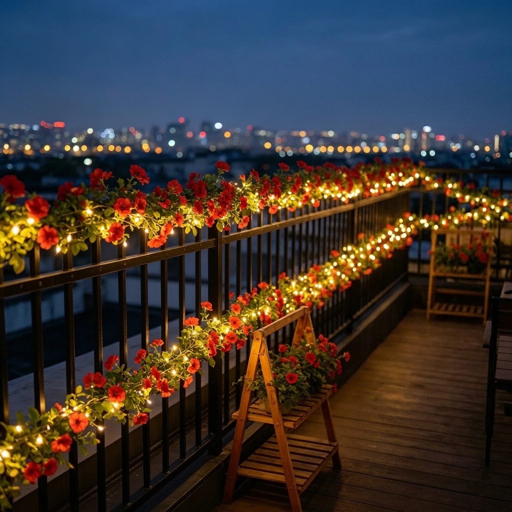 Güneş Enerjili Gül Çiçekli Çub - Christmas Lights Outdoor incelemesi ve fiyatı