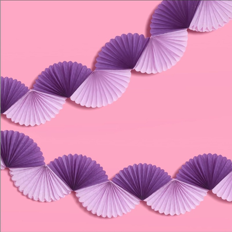 Mor Gümüş Parti Kağıt 3D Fan Ç - Tinsel Garland Decoration incelemesi ve fiyatı