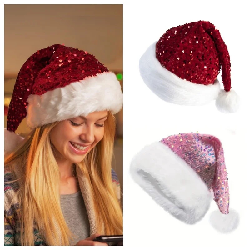 Çift Katmanlı Pullu Noel Şapka - Santa Hat Plush incelemesi ve fiyatı