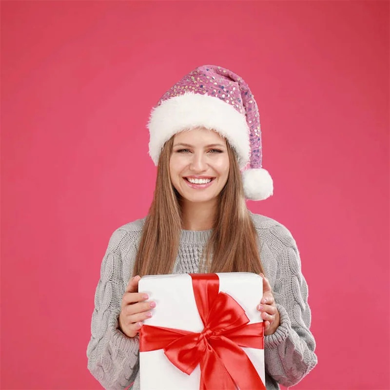 Çift Katmanlı Pullu Noel Şapka - Santa Hat Plush incelemesi ve fiyatı