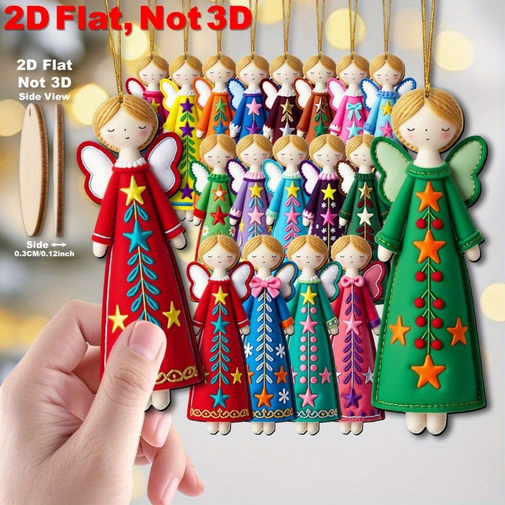 16 Adet Renkli Melek Süsleri - - Star Tree Topper incelemesi ve fiyatı